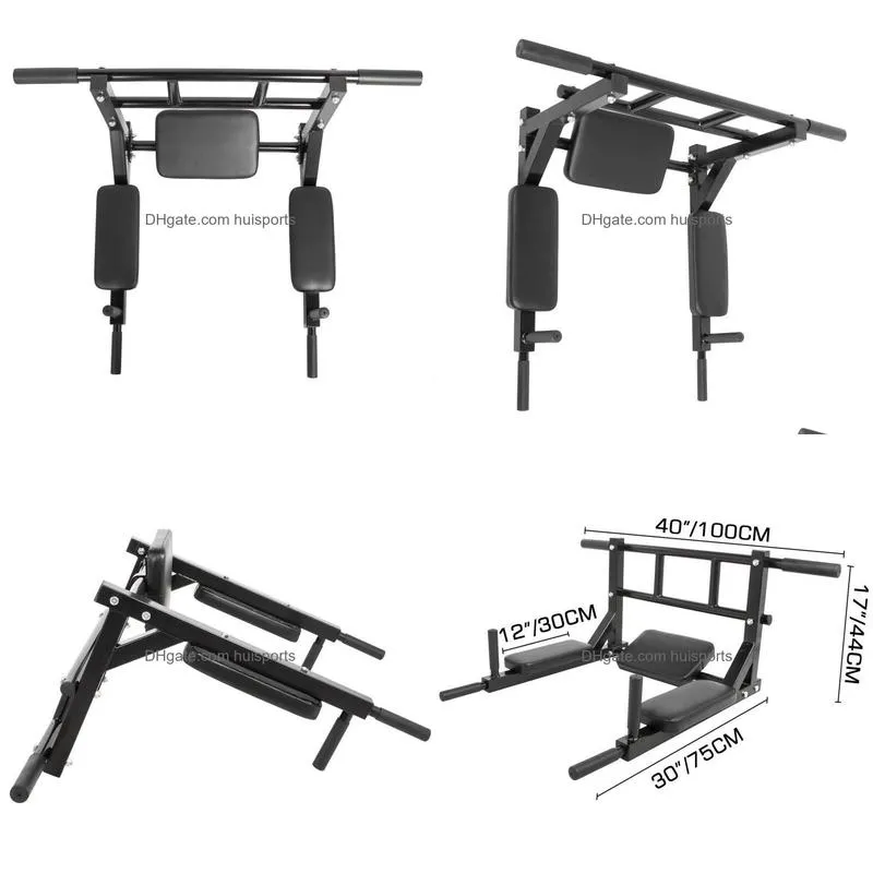 wall mounted pull up bar power tower multi-grip dip stand chin exercise gyms horizontal barshorizontal bars