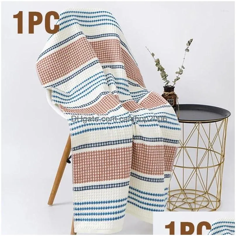towel 35x75cm/70x140cm thickened cotton bath premium striped waffle adult kids home absorbent soft