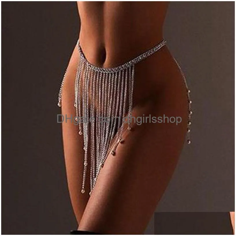 other stonefans sexy crystal tassel waist chain bikini lingerie accessories summer rave body chain dress jewelry for women 221008