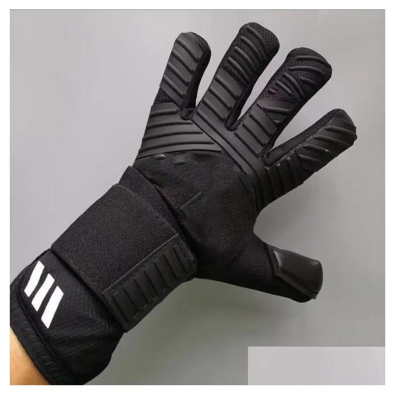 sports gloves 4mm top quality soccer goalkeeper gloves football predator pro same paragraph protect finger performance zones technique