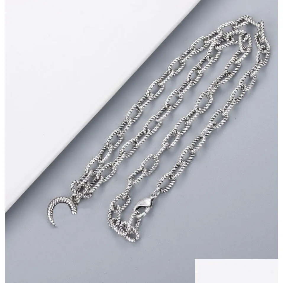 Pattern Pendant Necklace High Quality Silver Plated Necklace New Pendant Couple Retro Necklace Fashion Jewelry Supply2351749