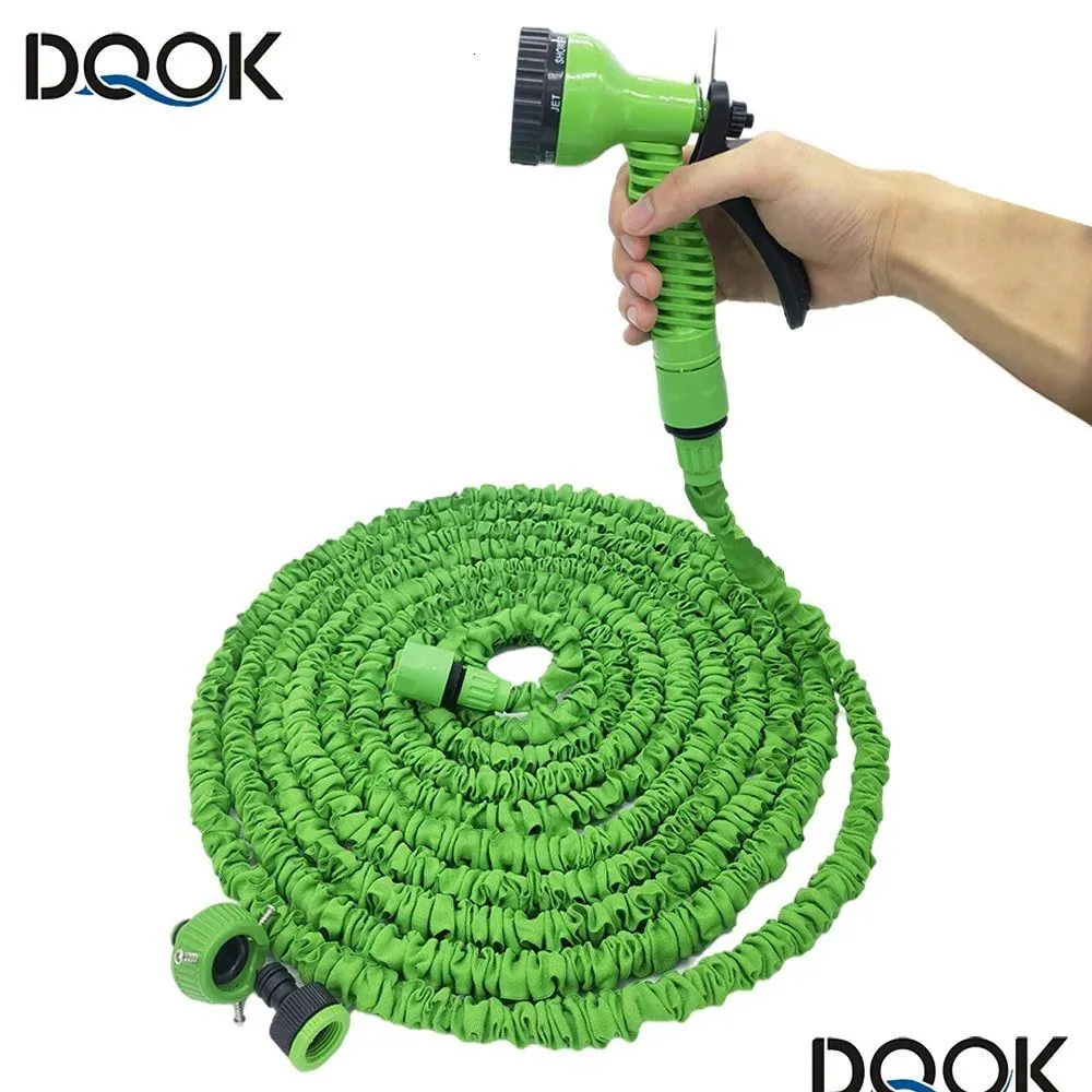  Garden Hose Pipe Water Hose Expandable Magic Hose 7 Patterns Water Gun Foam Pot flexible reels hose Car Wash Gun Sprayer 240311