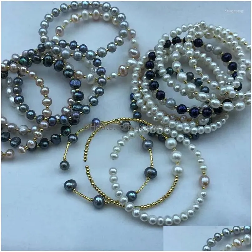 Strand Wholesale 25 PCS Mixed Style Genuine Pearl Bracelets For Party Gifts