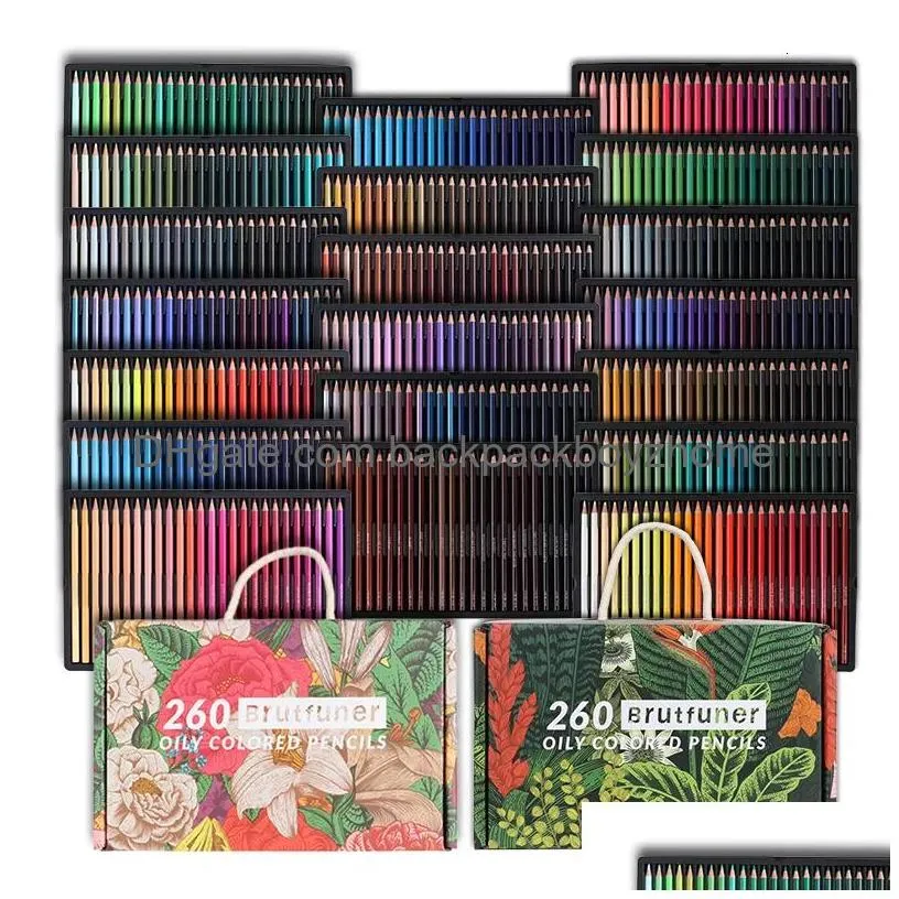 wholesale pencils andstal 520260 color pencil oil-based professional colored pencils art supplies for school artist drawing gift set brutfuner