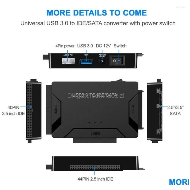 connectors computer cables zilkee ultra recovery converter usb 3.0 sata hdd ssd hard disk drive data transfer adapter cable