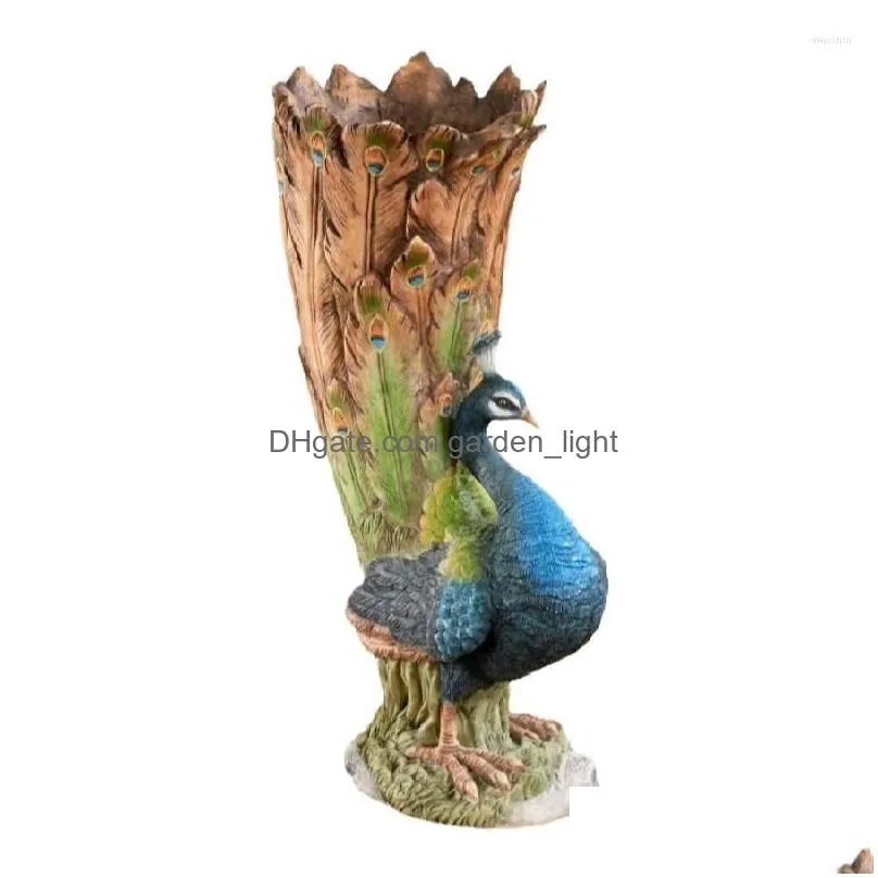 vases love nanguo peacock tail vase table-top decoration living room bedroom