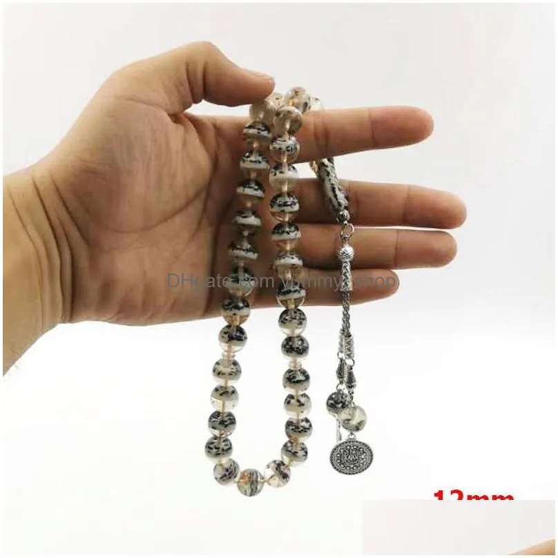 bracelets arrived tasbih resin inside sesame and wood 33 prayer beads islamic accessoriy misbaha muslim bracelet adha eid gift