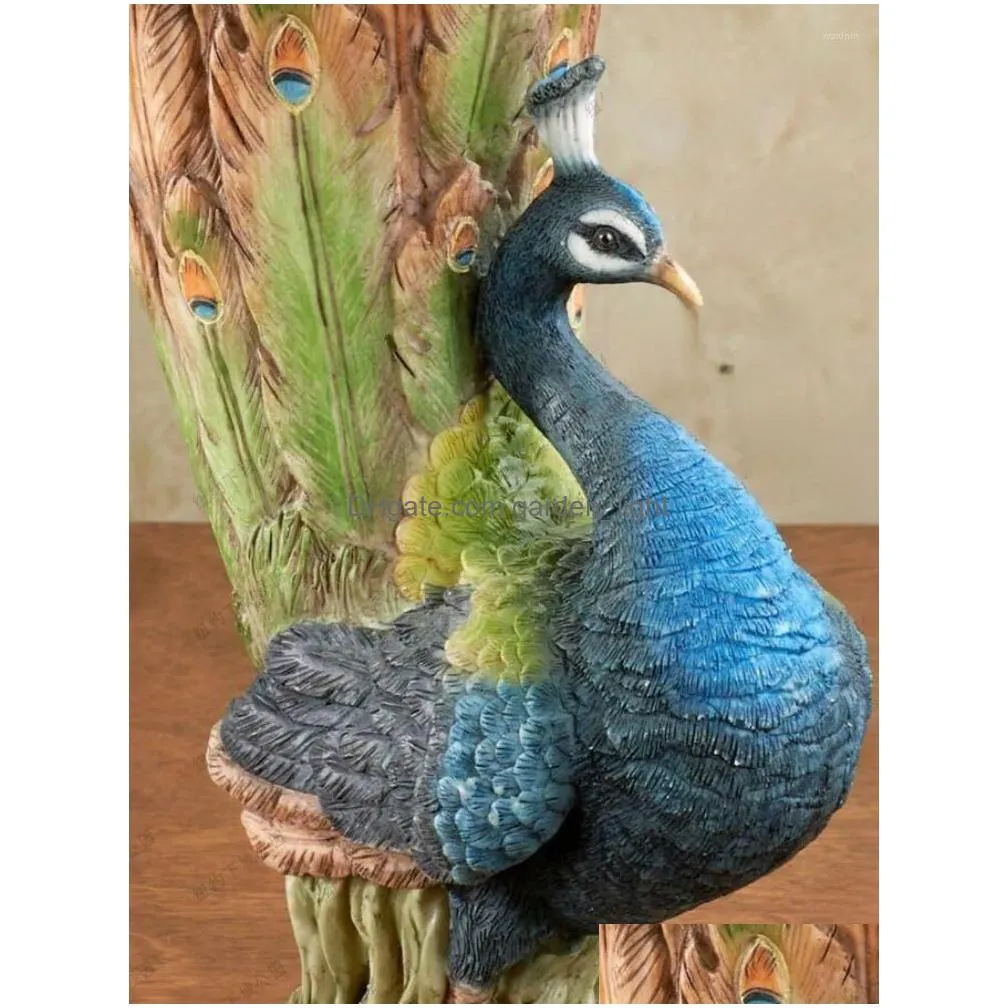 vases love nanguo peacock tail vase table-top decoration living room bedroom