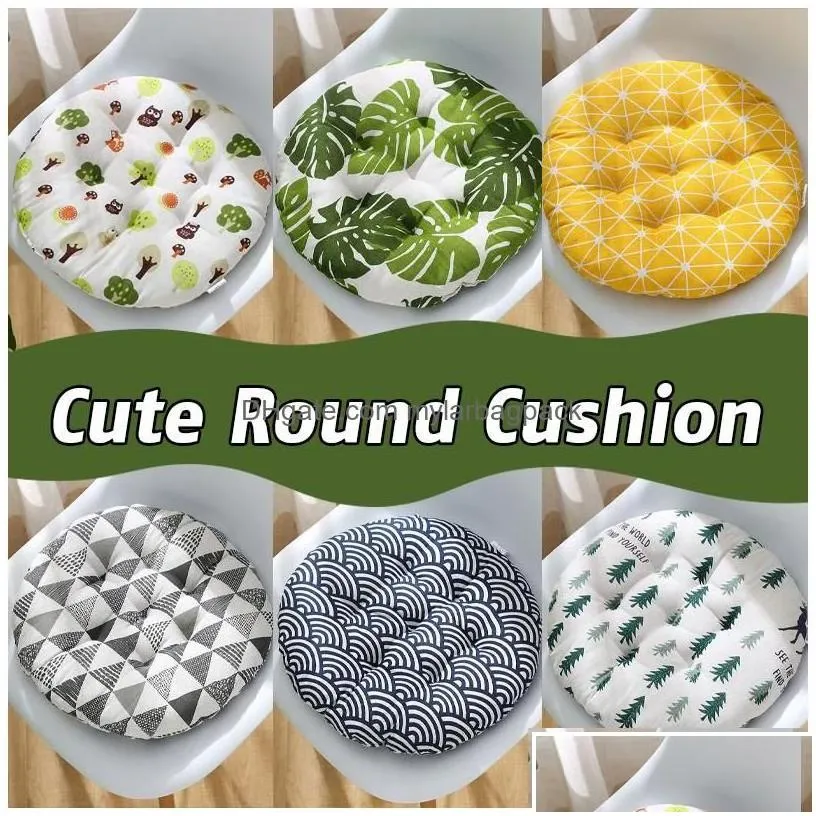 cushion/decorative pillow round cushion 30/40/45/50cm office chair tatami meditation sofa throw pillows yoga floor mat decor seat drop