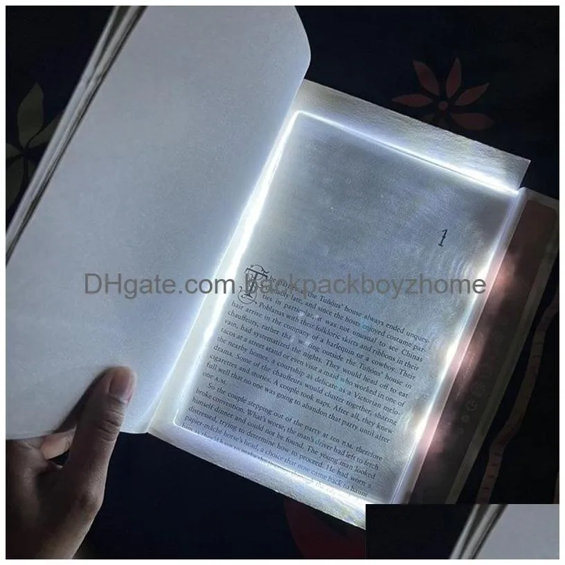 led book reading light, battery powered eye care clip-on book lights