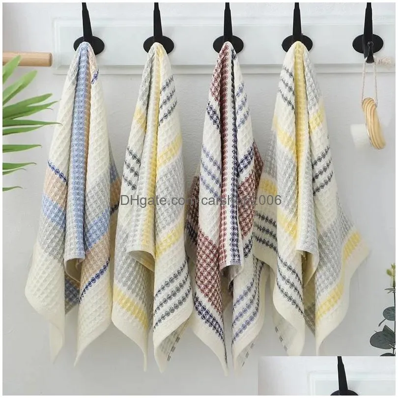 towel 35x75cm/70x140cm thickened cotton bath premium striped waffle adult kids home absorbent soft