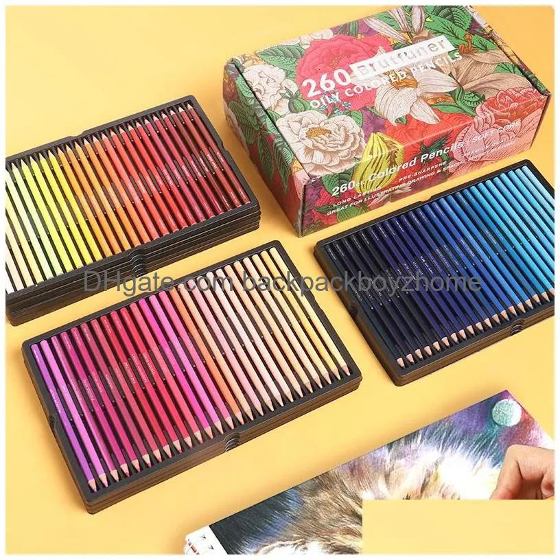 wholesale pencils andstal 520260 color pencil oil-based professional colored pencils art supplies for school artist drawing gift set brutfuner