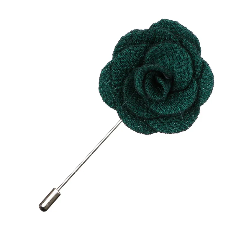 Pins, Brooches Mens Lapel Pins Handmade Rose Flower Boutonniere Stick For Man Suits Jewelry Accessories Drop Delivery Dhgcb