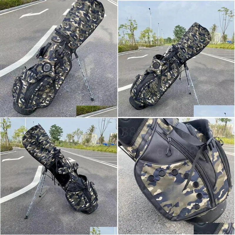 Clubs Camouflage Golf black circle T Stand Bags Golf Bags Large diameter and large capacity waterproof material Contact us to view pictures with