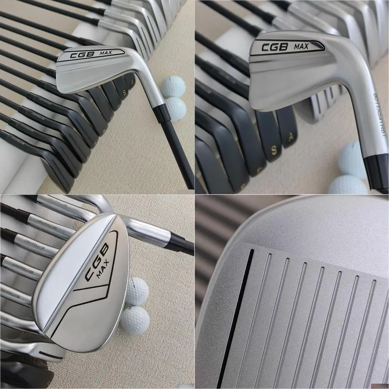CGB MAX Golf Irons Set 9 pcs(4,5,6,7,8,9,P,A,S) or Individual Golf Iron 7 for Men Right Handed Golfers -(Flex- Regular) silvery