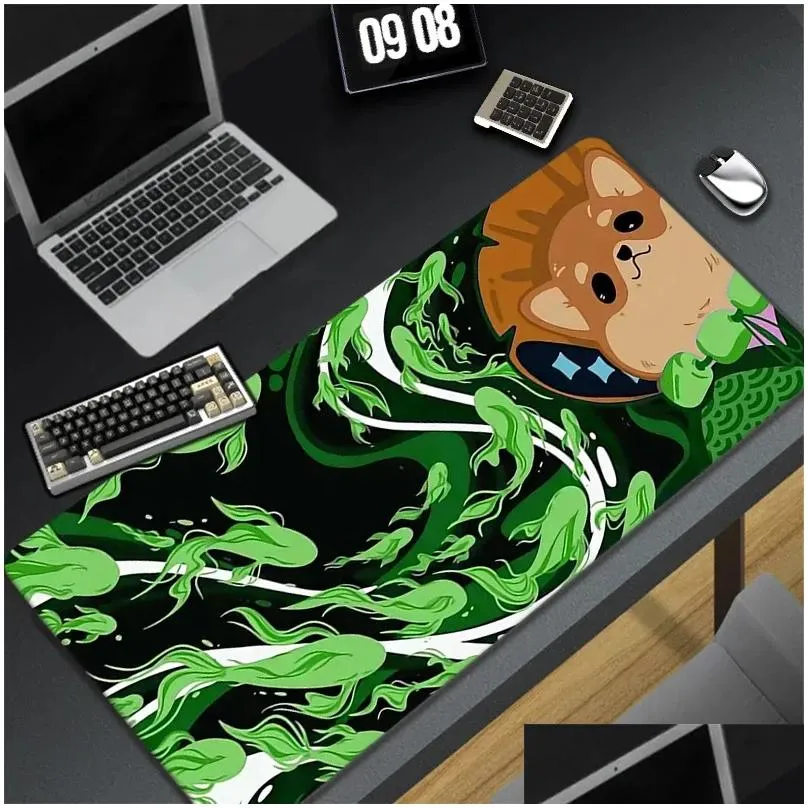Rests Cables Cute Dog Mat Mousepad Gamer Mouse Pad Gaming Accessories DeskMat Keyboard Mats 900x400 Mausepad Company Carper Aesthetic