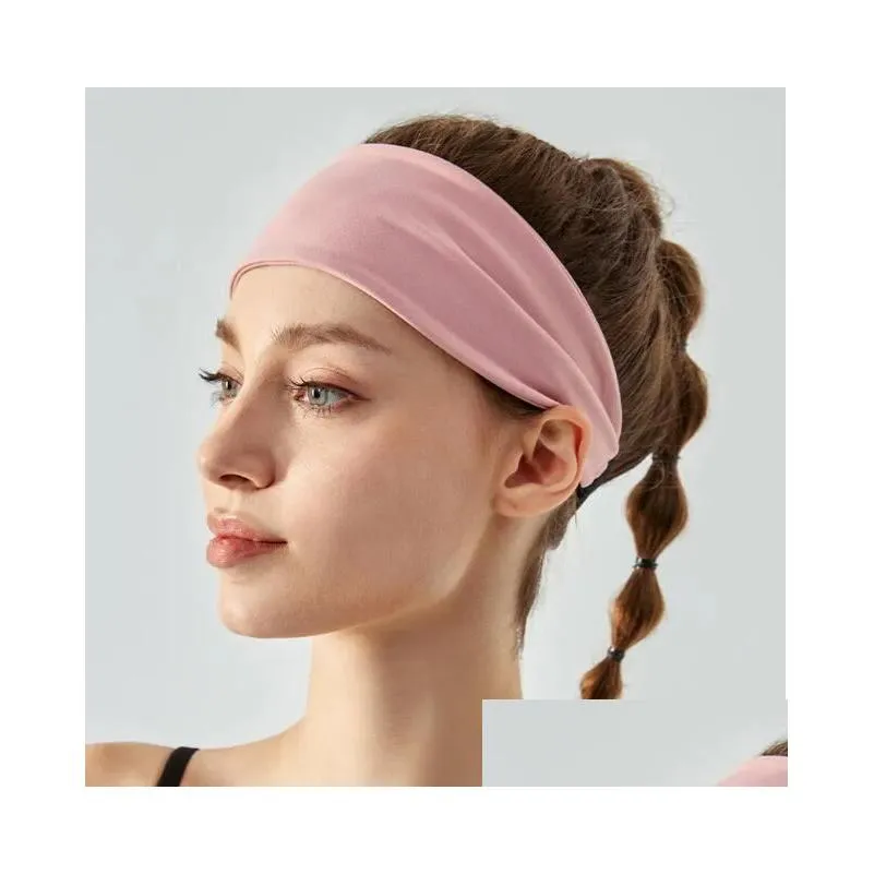 AL-136 Logo Yoga Hair Bands Sweat-absorbing Yoga Fitness Running Headbands Sports Accessories