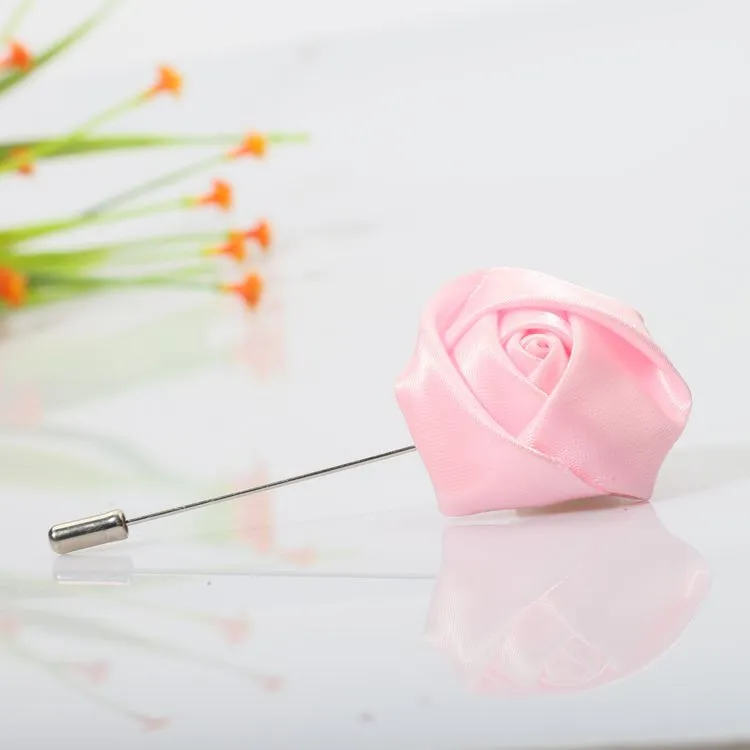 Pins, Brooches Mens Lapel Pins Handmade Rose Flower Boutonniere Stick For Man Suits Jewelry Accessories Drop Delivery Dhoxn