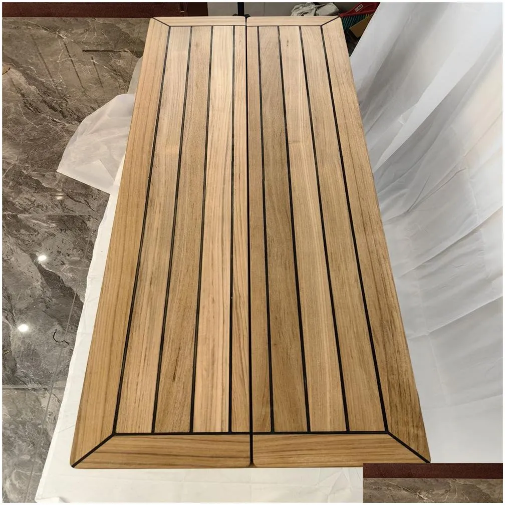 Boat Folding Teak Table Top 450/900x800,450/900x1000,450/900x1250mm Marine Yacht