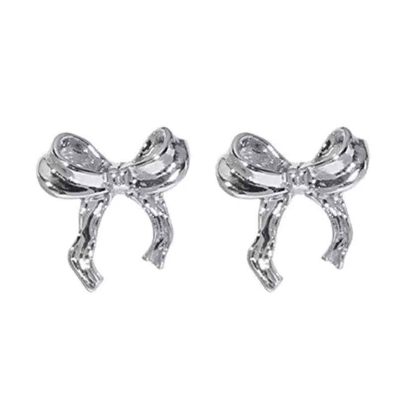 Stud Earrings Elegant Bowknot Earring Adornment Stylish Ear Piercing Pendant Jewelry Studs Accessories