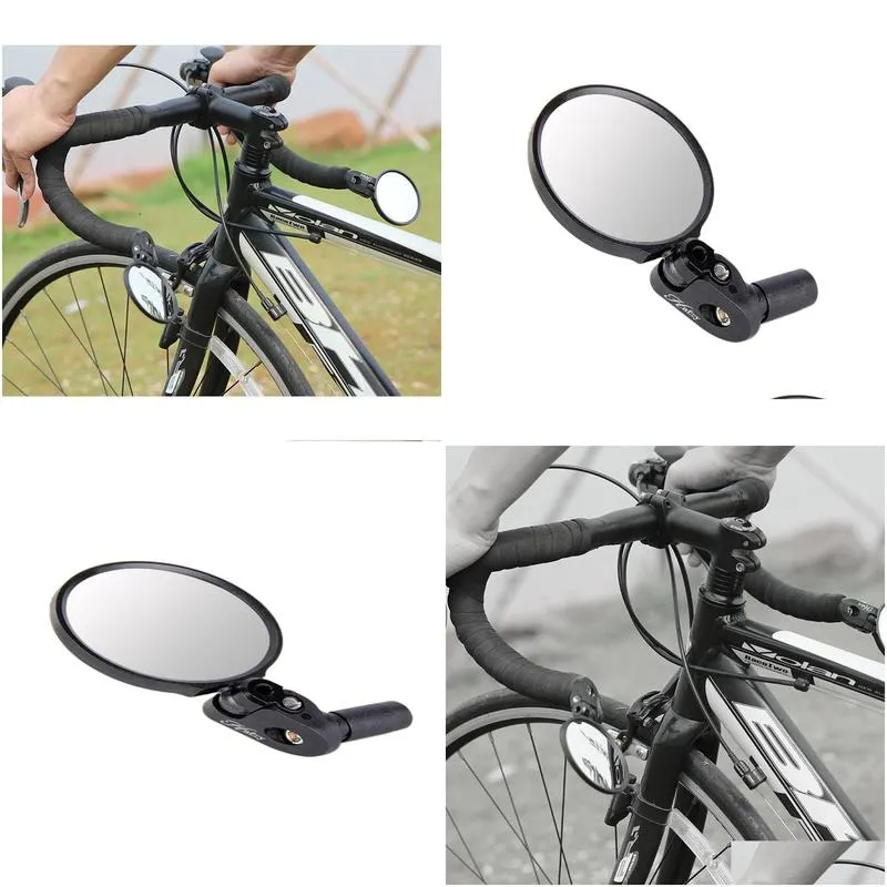 Handlebar End Bike Mirror Steel Lens Cycling Mirror Back Rear View Mirror Bicycle Accessories for Mountain Road Bike9055664