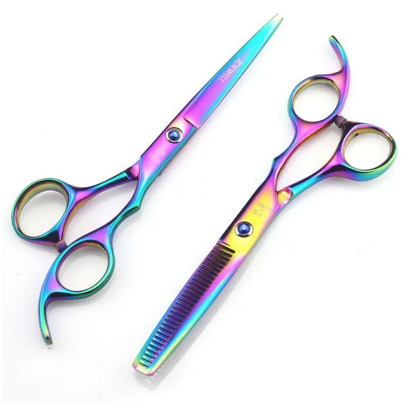 JOEWELL 5.5 inch/6.0 inch 4 colros hair scissors cutting / thinning scissors blue/balck /rainbow/gold