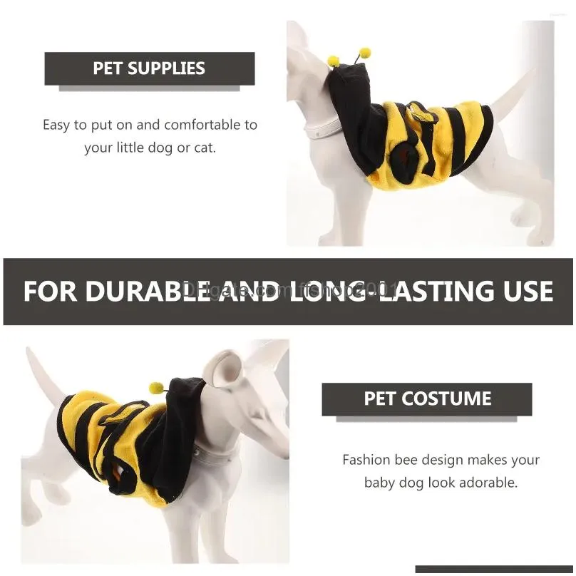 dog apparel one-piece clothes pet costume supplies dreses four-leg bee cosplay dress-up