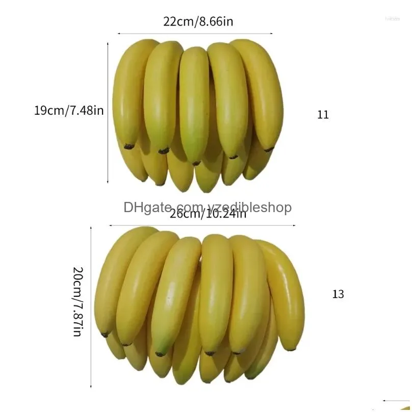 party decoration artificial banana bunch display props decorative decors funny toy