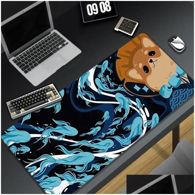 Rests Cables Cute Dog Mat Mousepad Gamer Mouse Pad Gaming Accessories DeskMat Keyboard Mats 900x400 Mausepad Company Carper Aesthetic