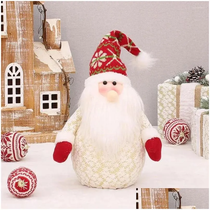 Party Decoration Novel Snowman Doll Ornament Compact Lightweight Christmas Space-saving Xmas Old Man