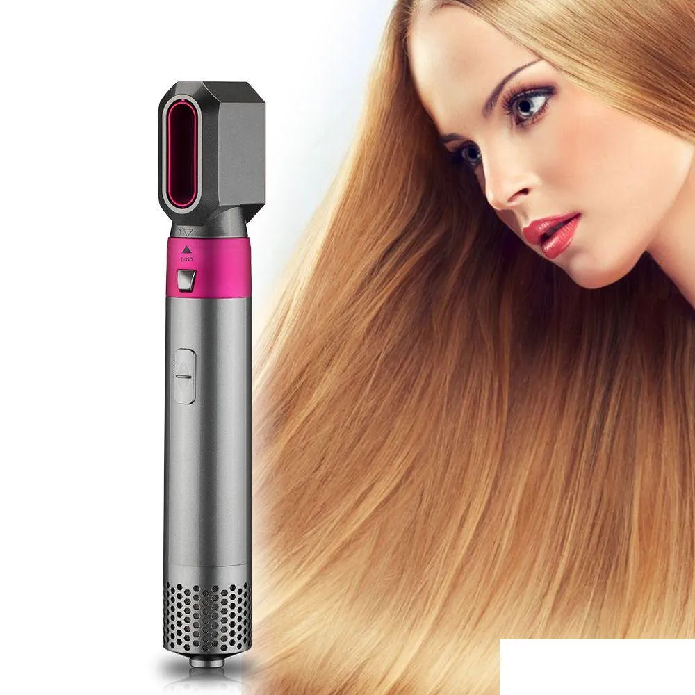 5-in-1 multi-function hair dryer straight heat comb curly hair fluffy curler hair dryer comb