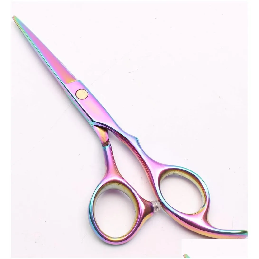 C1005 6`` Customized Brand Multicolor Hairdressing Scissors Factory Price Cutting Scissors Thinning Shears Professional Human Hair