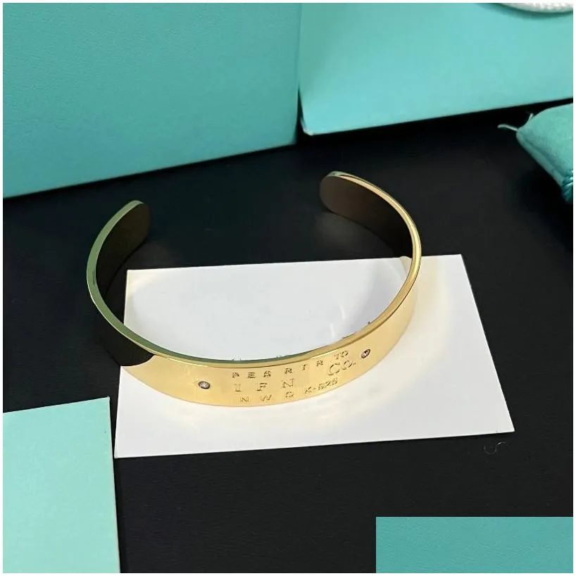 luxury gold jewelry designer bracelets womens cuff bangle men brand 18k gold plated 925 silver plated patterned enamel stainless steel