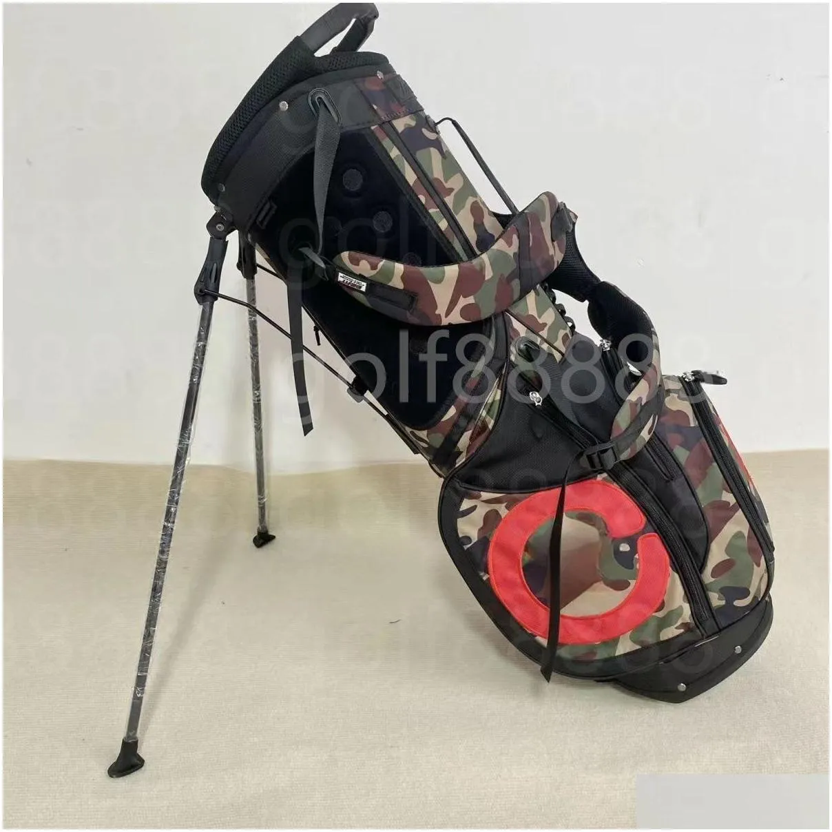 Bags Camouflage Golf orange circle T Stand Bags Golf Clubs Large diameter and large capacity waterproof material Contact us to view pictures with
