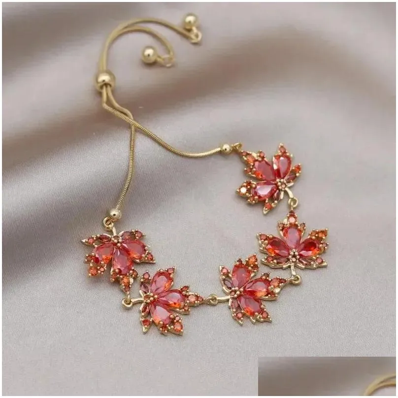 Dangle Earrings Korea Fashion Jewelry Luxury Orange Pendant Elegant Women`s Evening Party Accessories