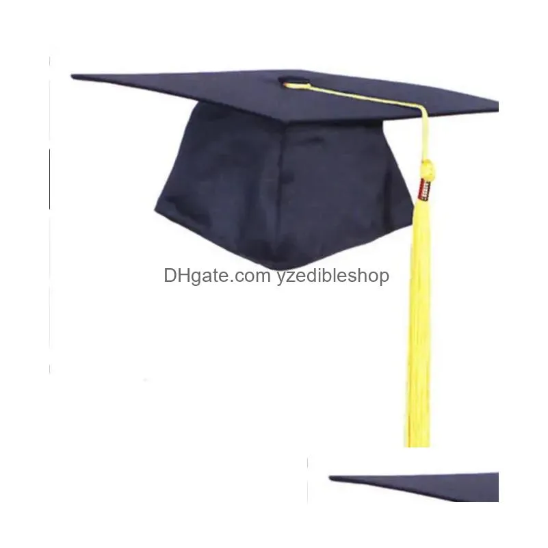 academic hats school graduation party tassels cap for bachelors for master doctor university academic hats