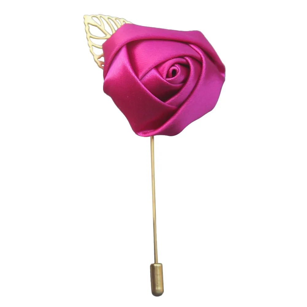 Pins, Brooches Mens Lapel Pins Handmade Rose Flower Boutonniere Stick For Man Suits Jewelry Accessories Drop Delivery Dh8Ua