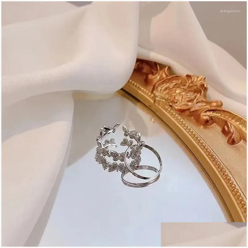 Cluster Rings For Women 925Couple Luxury 2024 Trend Wedding JewelryCouple Engagement Marriage Jewelry