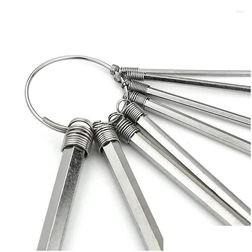 8Pcs/set Allen Wrench Metric Inch L Size Key Short Arm Tool Set Easy To Carry In The Pocket