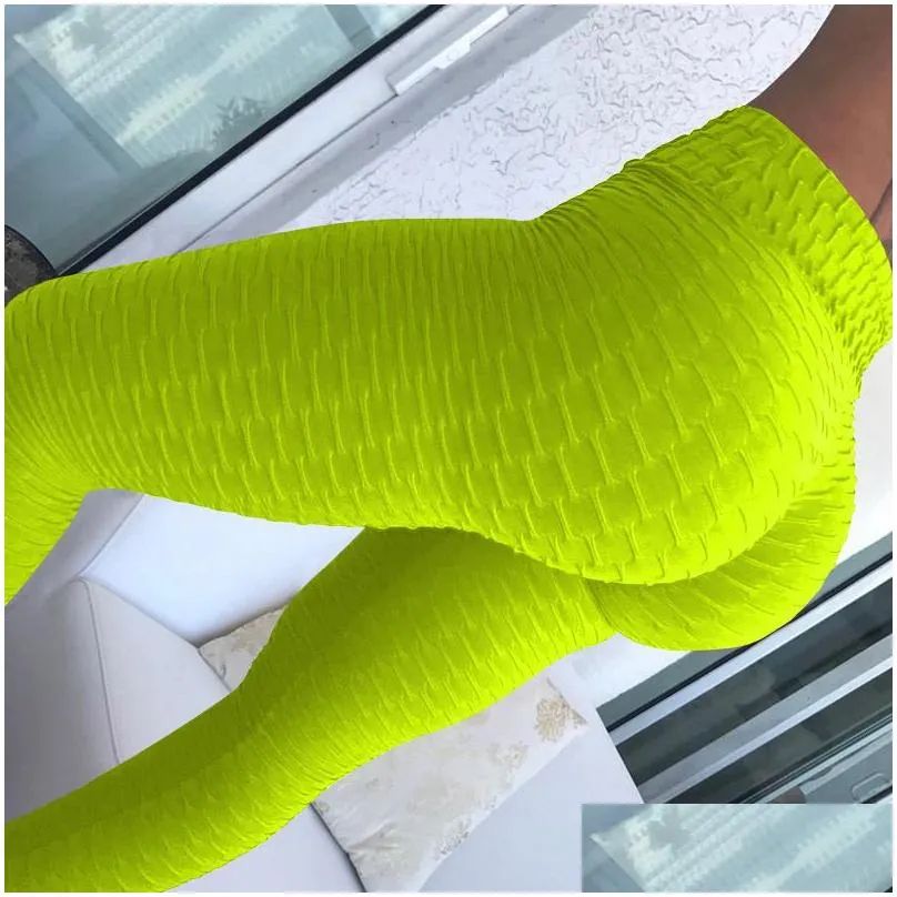 Sexy Yoga Outfits Sport Pants High Waist Push Up Leggings Fitness Wear Seamless Gym Running Tights Black Green Blue Grey Workout