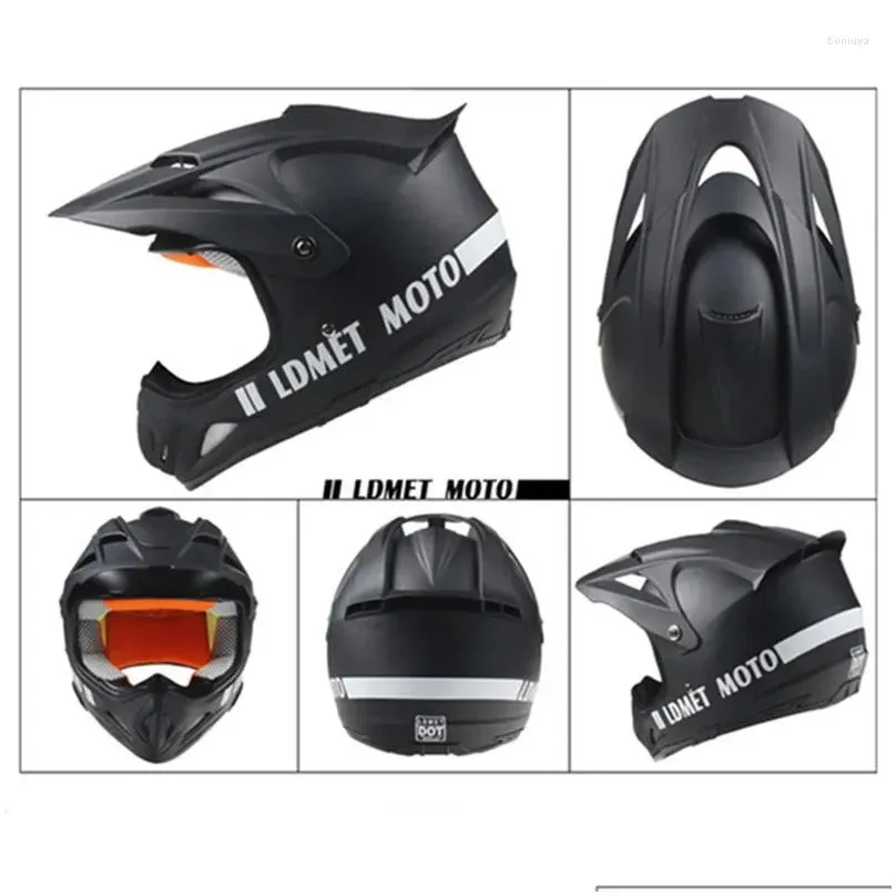 Motorcycle Helmets Off-road Helmet DOT Motocross Professional Motorbike Racing Dirt Bike Full Face Moto Helm Cascofree Free 3 Pcs Gift