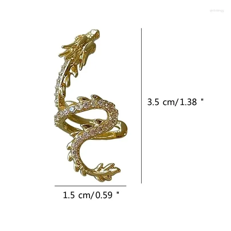 Backs Earrings Dragon Inspired Ear Cuff Individualized Cuffs Exquisite Wrap Clips Charm 4XBF