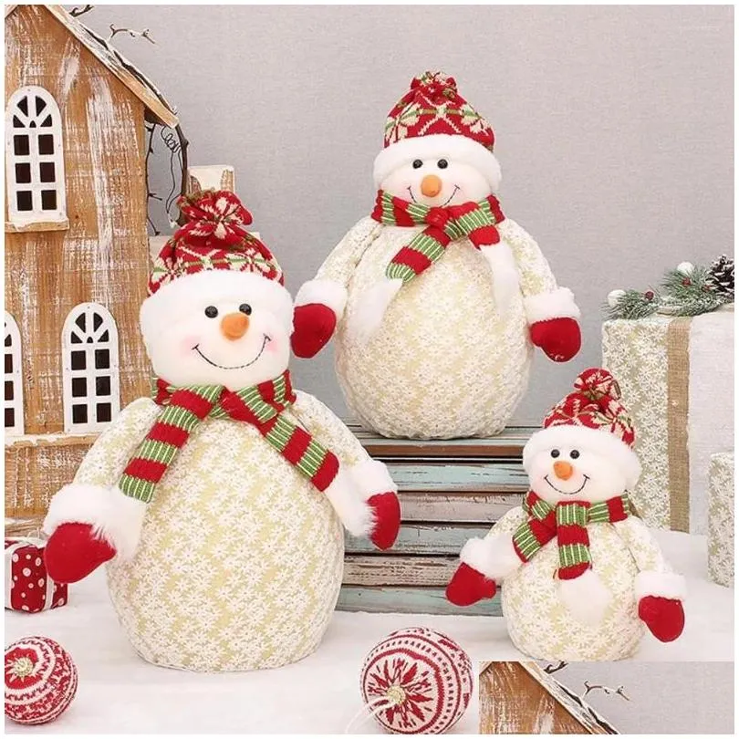 Party Decoration Novel Snowman Doll Ornament Compact Lightweight Christmas Space-saving Xmas Old Man