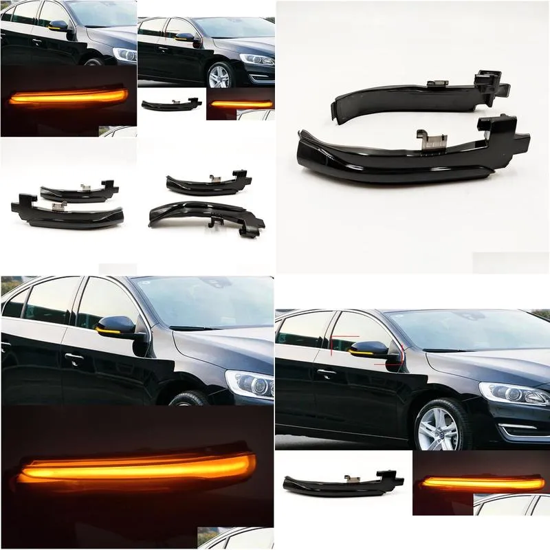 2PCS For V40 CC II V60 S60 2011-2018 S80 V70 III LED Dynamic Turn Signal Light Side Mirror Sequential Blinker Lamp3068736