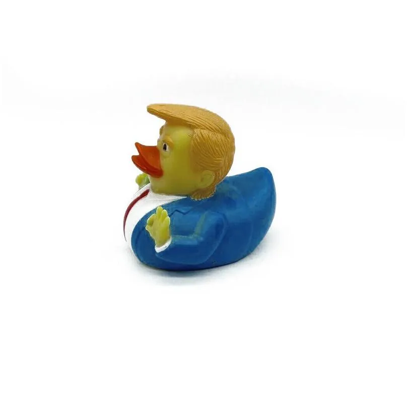 Creative PVC Trump Ducks Bath Floating Water Toy Party Supplies Funny Toys Gift