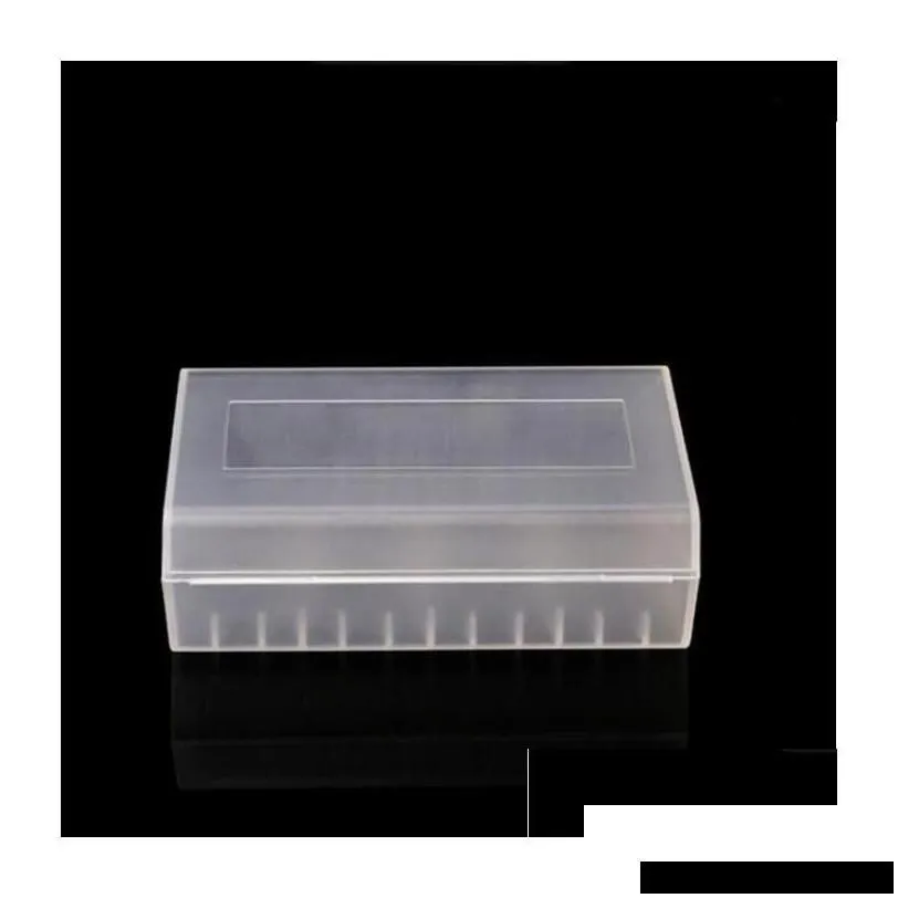 Battery Storage Boxes 20700 21700 Portable Plastic Case Box Safety Holder Container Clear Pack Batteries For Lithium Ion  Mec