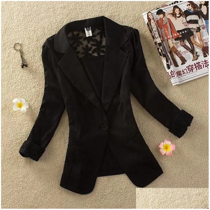 Women`s Suits Summer Coat For Women Jacket 2024 Slim Fit Casual Small Suit With A Waist Cinching Button OL