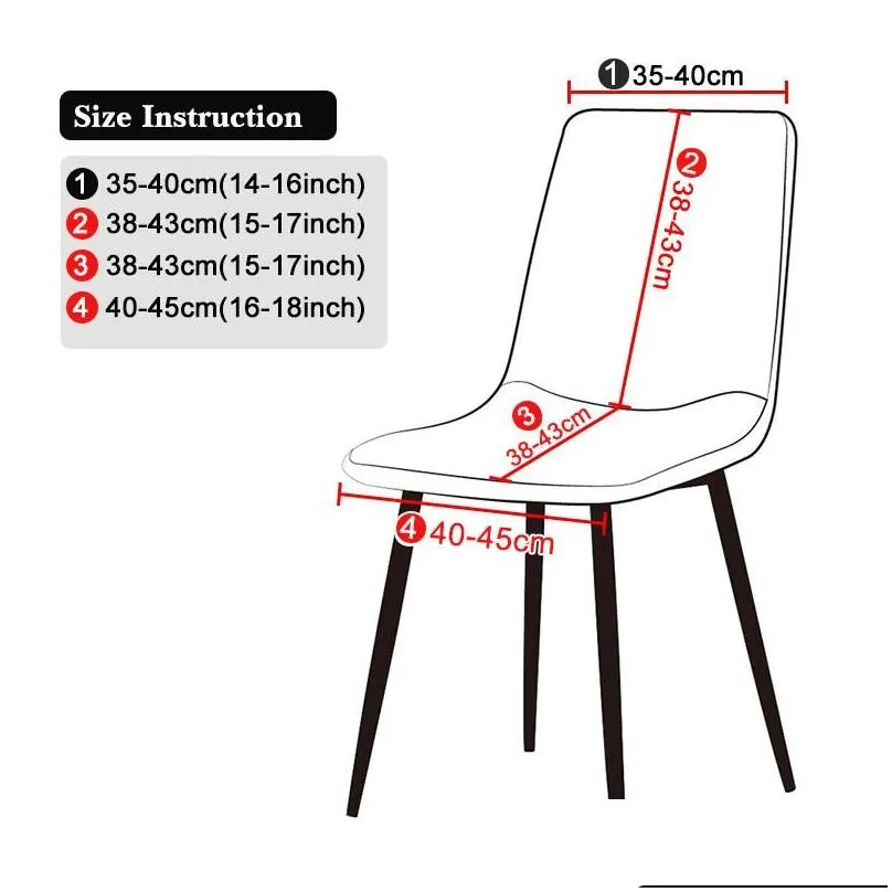 Chair Covers Short Back Elastic Cover Slipcover Office Jacquart Fabric Washable Dining Chairs Home Restaurant Seats