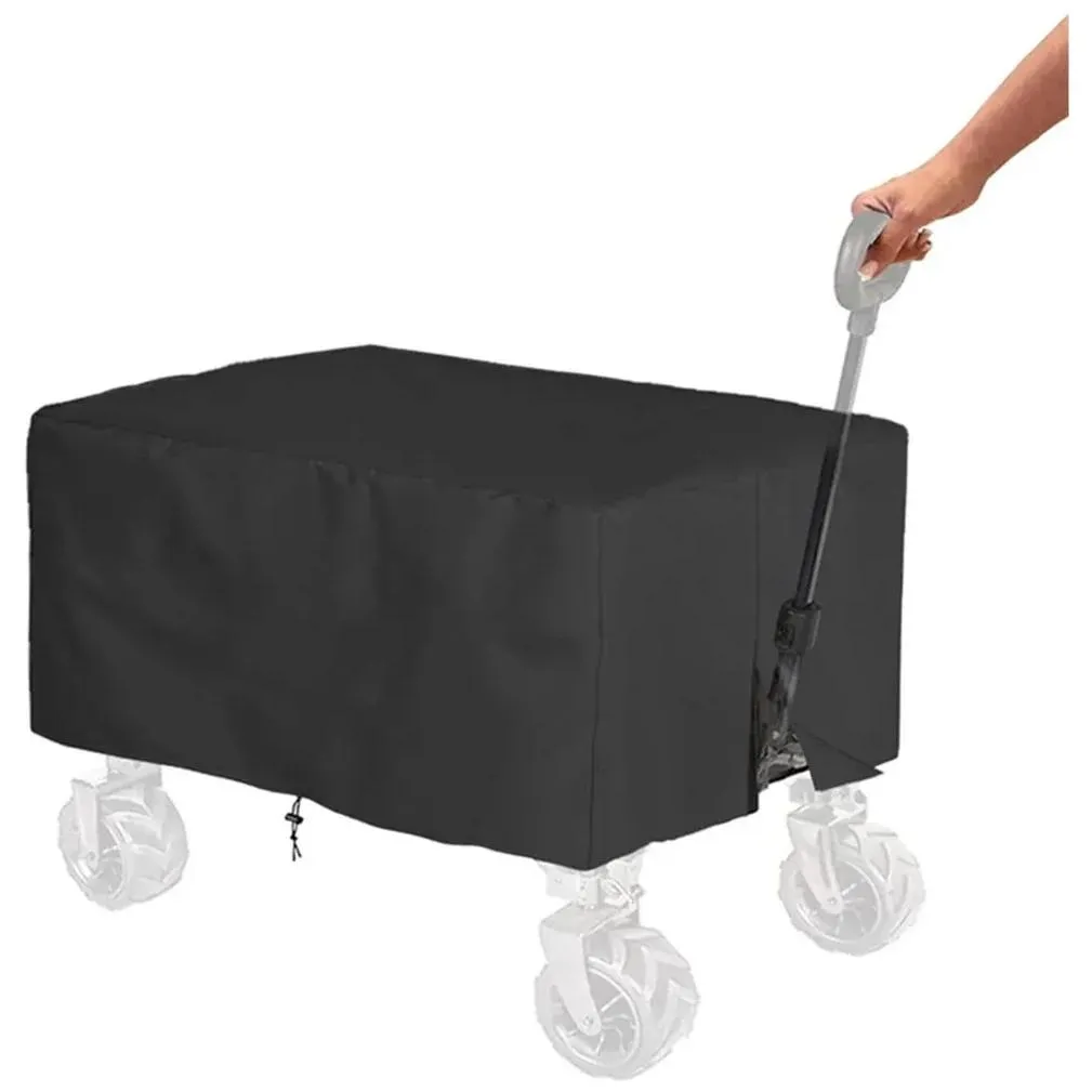 Tools 1pc Camping Folding Wagon Cart Cover Trolley Cart Sun Shade Cover Waterproof Dustproof UV Protection Camping Beach Cart Cover