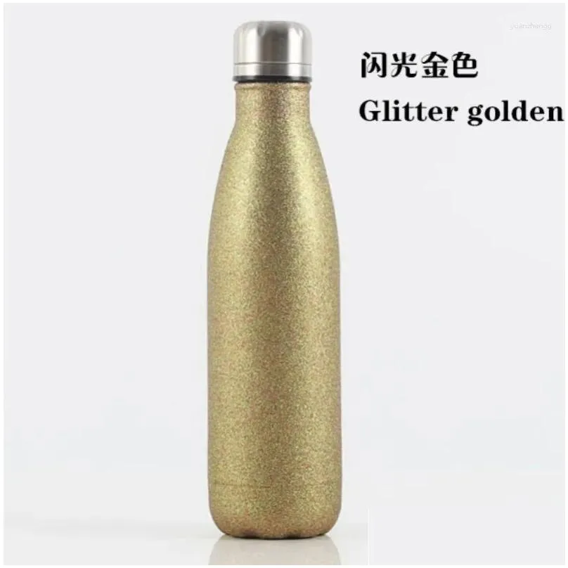 Water Bottles Double Layer Vacuum Insulated Cup 304 Stainless Steel Cola Bottle Large Capacity Outdoor Trend Essential